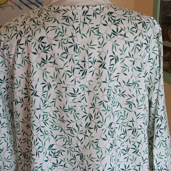 NEW Citron Blue Linen Blend Top - Picture 7 of 11